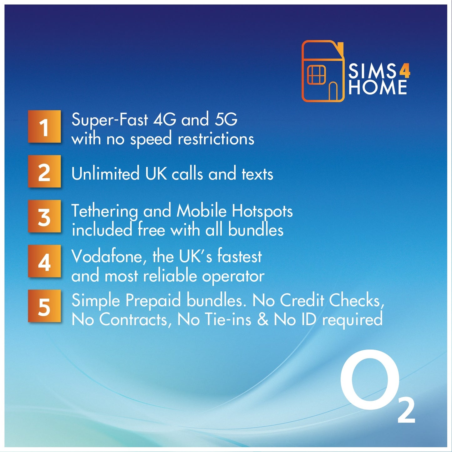 O2 Voice & Data Sim Card Preloaded with UNLIMITED 4G/5G Data